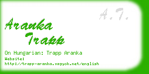 aranka trapp business card